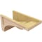 Ekena Millwork 9"W x 18"D x 9"H Wide Viola Rough Cedar Woodgrain TimberThane Corbel, Primed Tan CORUR09X18X09VIORCPR - alternate 3